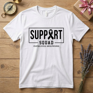 Melanoom Bewustzijn Huidkanker Ondersteuningsteam T-shirt