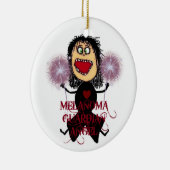 Melanoom Cancer Guardian Angel Keramisch Ornament (Rechts)