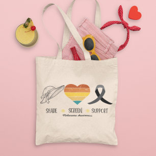 Melanoom Huidkanker Bewustzijn Strandtas Winkelen Tote Bag