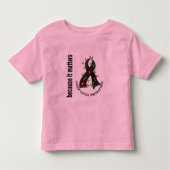 Melanoom Huidkanker Bloedvat Lint 3 Kinder Shirts (Voorkant)