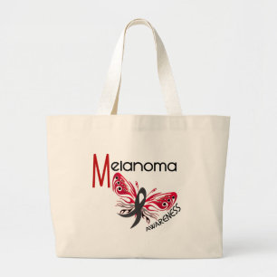 Melanoom/huidkanker BUTTERFLES 3.1 Grote Tote Bag