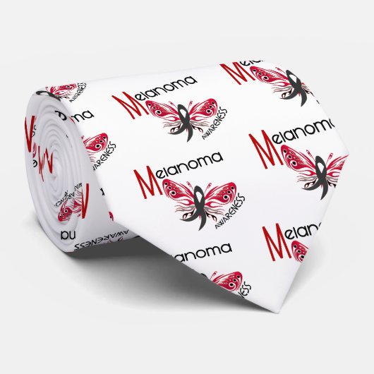 Melanoom/huidkanker BUTTERFLES 3.1 Stropdas (Opgerold)