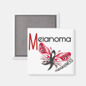 Melanoom / huidkanker VLINDER 3.1 Magneet (Voorkant / Achterkant)