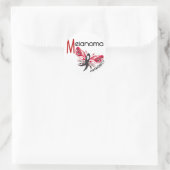 Melanoom / huidkanker VLINDER 3.1 Ronde Sticker (Tas)