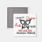 Melanoom Keltische vlinder 3 Magneet (Voorkant / Achterkant)