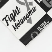 Melanoom Patroon Caro Fleece Gooi Deken (Hoek)