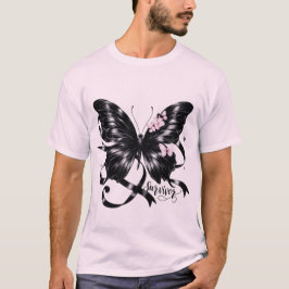 Melanoom Survivor – Black Butterfly AwareneT-Shirt T-shirt