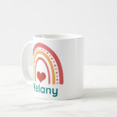 Melany  Boho Rainbow Koffiemok (Voorkant links)