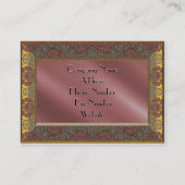 MeLark Celia Elegant II Victoriaans Visitekaartje (Achterkant)