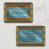 MeLarks Elegant IV Victoriaans Visitekaartje (Voorkant / Achterkant)