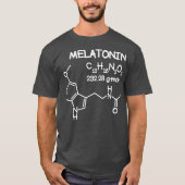 Melatonin Molecule Structure T  Funny Sleep Men T-shirt (Voorkant)