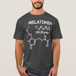 Melatonin Molecule Structure T  Funny Sleep Men T-shirt