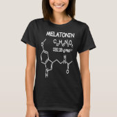 Melatonin Molecule Structuur T Shirt Funny Sleep M (Voorkant)