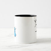 Melatonin Neurotransmitter Tweekleurige Koffiemok (Center)