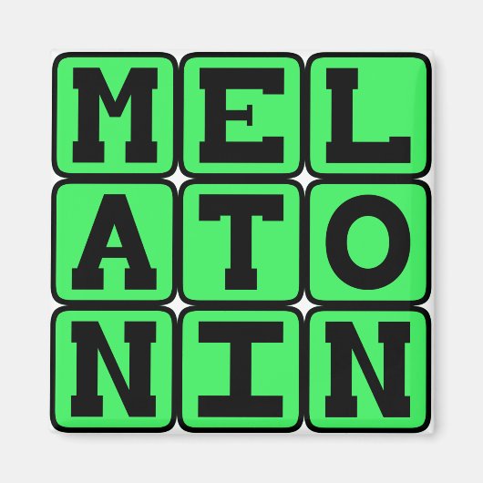 Melatonine, Slaaphulp Magneet (Voorkant)