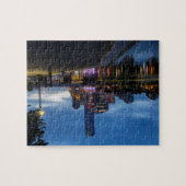 Melboure Cityscape bij nacht Legpuzzel (Horizontaal)