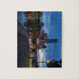 Melboure Cityscape bij nacht Legpuzzel