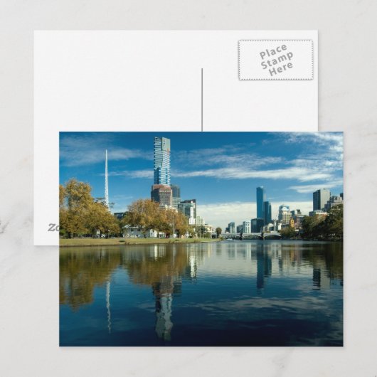 Melboure Skyline Briefkaart (Voorkant / Achterkant)