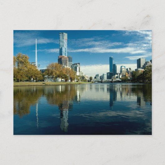 Melboure Skyline Briefkaart (Voorkant)