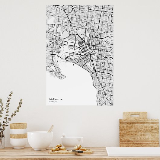 Melbourne AU wand poster kunst (Keuken)