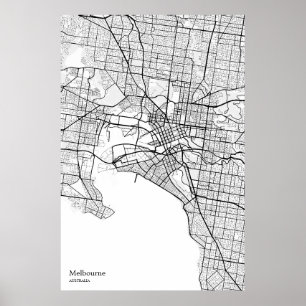 Melbourne AU wand poster kunst