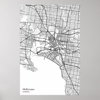 Melbourne AU wand poster kunst