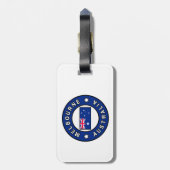 Melbourne Australia Bagagelabel (Achterkant verticaal)