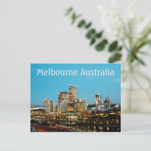 Melbourne Australia Briefkaart (Staand voorkant)