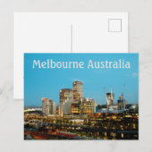 Melbourne Australia Briefkaart (Voorkant / Achterkant)