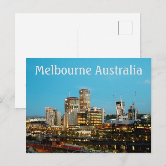 Melbourne Australia Briefkaart (Voorkant / Achterkant)
