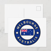 Melbourne Australia Briefkaart (Voorkant / Achterkant)