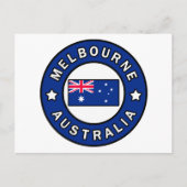 Melbourne Australia Briefkaart (Voorkant)