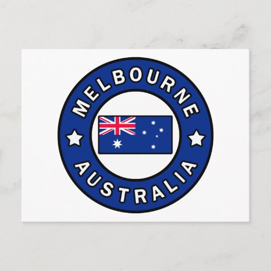Melbourne Australia Briefkaart (Voorkant)