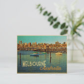 Melbourne Australia Briefkaart (Staand voorkant)