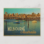 Melbourne Australia Briefkaart (Voorkant)