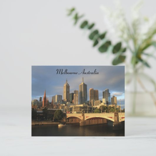 Melbourne Australia Briefkaart (Staand voorkant)