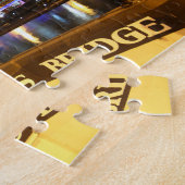 Melbourne Australia CBD Lights over Queen's Bridge Legpuzzel (Zijkant)