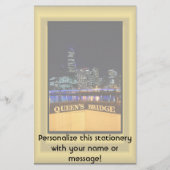 Melbourne Australia CBD Night Lights Briefpapier (Voorkant)