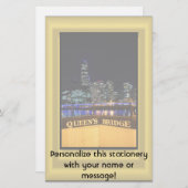 Melbourne Australia CBD Night Lights Briefpapier (Voorkant / Achterkant)