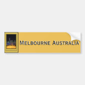 Melbourne Australia CBD Night Lights Bumpersticker (Voorkant)