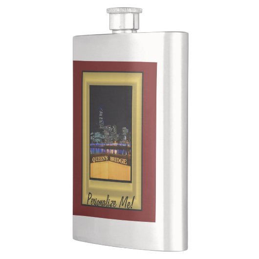 Melbourne Australia CBD Night Lights Flacon (Links)