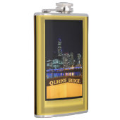 Melbourne Australia CBD Night Lights Heupfles (Rechts)