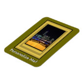 Melbourne Australia CBD Night Lights Magneet (Linkerzijde)