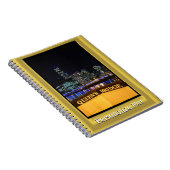 Melbourne Australia CBD Night Lights Notitieboek (Rechterzijde)