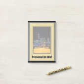 Melbourne Australia CBD Night Lights Post-it® Notes (Op bureau)