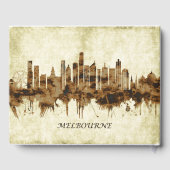 Melbourne Australia Cityscape Gastenboek (Achterkant)