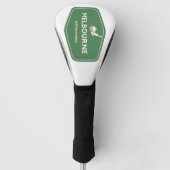 Melbourne Australia - Golf Course Destination Logo Golfheadcover (Voorkant)