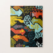 Melbourne Australia Graffiti Mural Puzzle Legpuzzel (Verticaal)