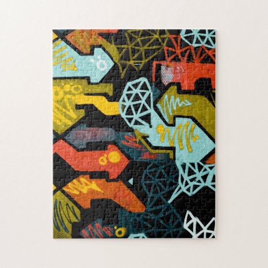 Melbourne Australia Graffiti Mural Puzzle Legpuzzel (Verticaal)