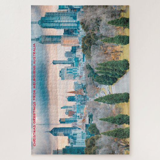 Melbourne Australia Jigzaag Puzzle Legpuzzel (Verticaal)